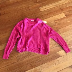 Pink slouchy sweater